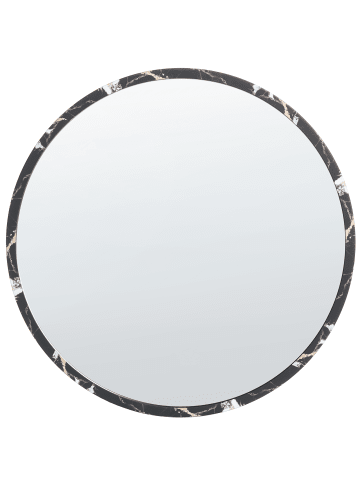Beliani Dekospiegel MARTEL in Schwarz - (W) 69 x (H) 69 x (L) 6 cm