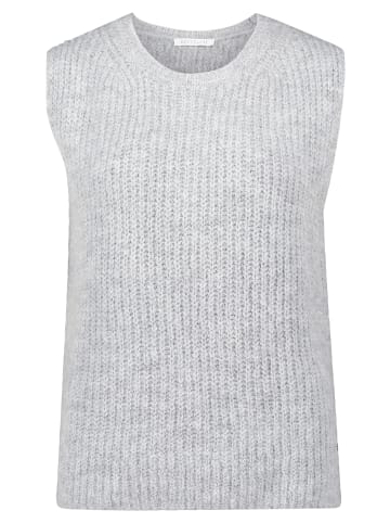 BETTY & CO Strickpullover ohne Arm in Light Silver Melange