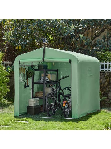 SoBuy Fahrradunterstand in Mattes Minzgrün - (W) 154 x (H) 165 x (L) 219 cm