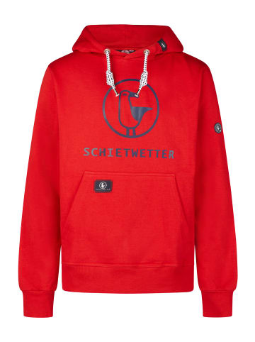 SCHIETWETTER Kapuzenhoodie in red/navy