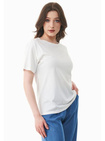 Organication T-Shirt "WOR17222" in Cremeweiß