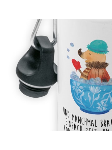 Mr. & Mrs. Panda Trinkflasche Nachtfalter Schaumbad mit Spruch in Weiß
