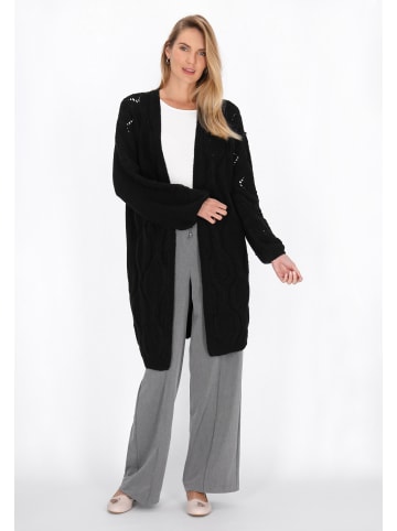 Usha Women Cardigan in black melange