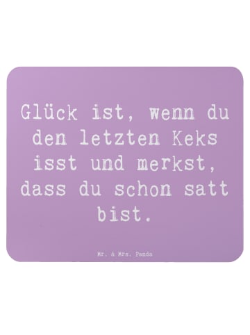 Mr. & Mrs. Panda Mauspad Spruch Glück Erfüllung mit Spruch in Lavendeltraum