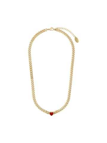 s.Oliver Halskette mit Anhänger in Gold – (L)45cm .