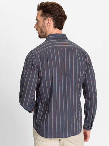 WITT WEIDEN Langarmhemd in rauchblau-gestreift