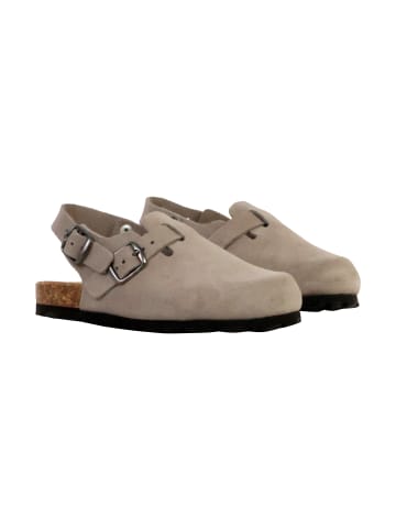 Divine Factory Leder-Pantoletten für Kinder Boreali BS Grau