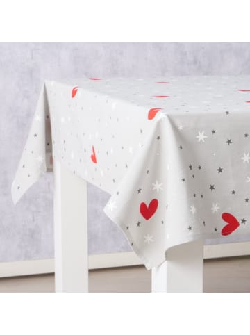 Boltze Baumwolltischdecke ANELLA in Grau, (B) 140 x (H) 0,5 x (L) 180 cm