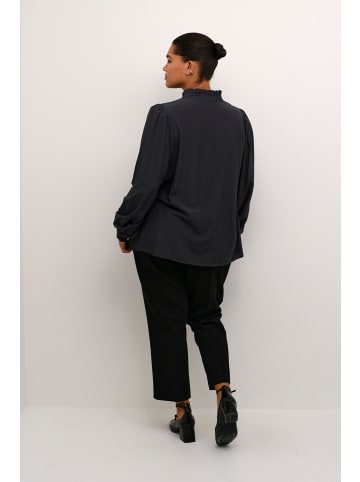 KAFFE curve Langarm-Bluse KCdorina Regular fit in Black Oyster