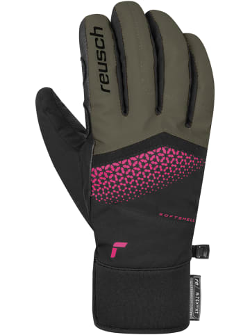 Reusch Fingerhandschuhe Micky R-TEX® XT in 5549 burnt olive/pink glo