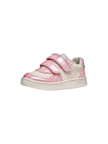Geox Beclyper Geobuck Pearl Sneaker für Kinder mit Klettverschluss Weiß