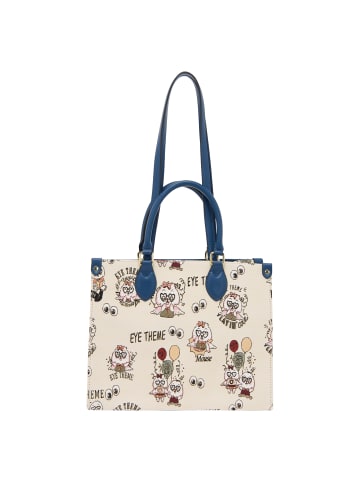 myMo Women Shoulder Bag in Beige Blue