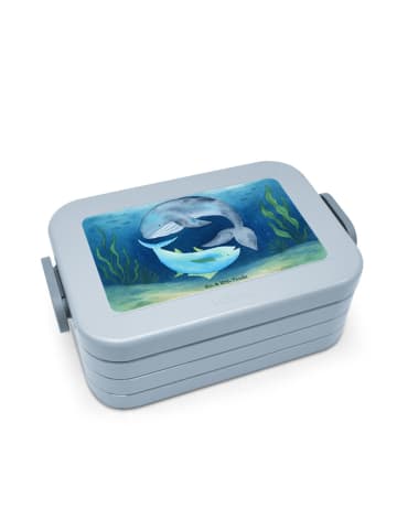 Mr. & Mrs. Panda Frischhaltedose Walfisch Thunfisch Design ohne ... in Blau Pastell