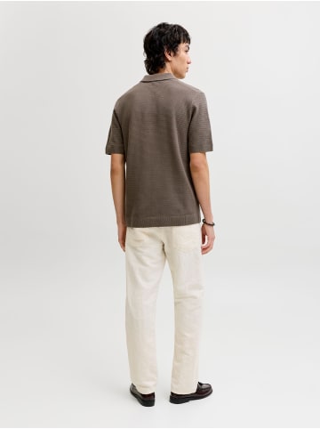 Jack & Jones Gestricktes Polo in Morel 1