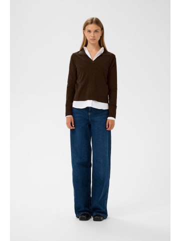 InWear Strickpullover YenahIW Classic fit in Coffee Brown Melange