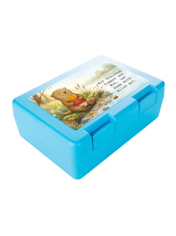 Mr. & Mrs. Panda Lunchbox Otter Pommes Design mit Spruch in Weiß