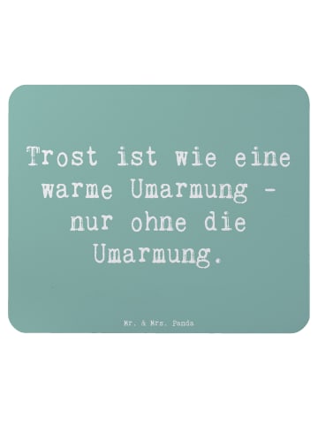 Mr. & Mrs. Panda Mouse Pad Spruch Trost Umarmung mit Spruch in Meeresbrise