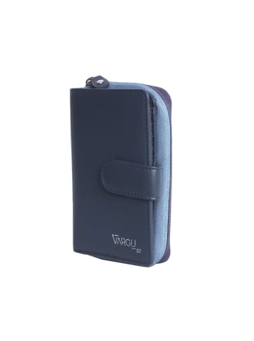 VARGU Echtleder Geldbörse MASIN 1-A in navy - blue
