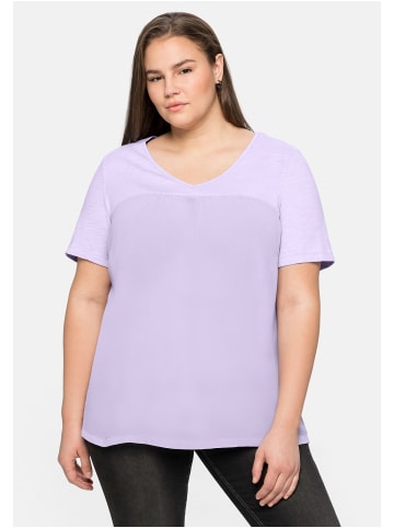 sheego Shirt in lavendel