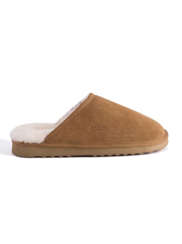 Aus Wooli Slipper Manly in Tan