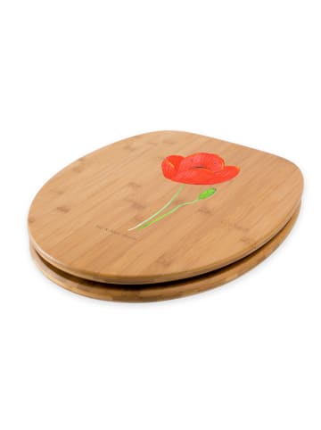 Mr. & Mrs. Panda Holz Klobrille Blume Mohnblume ohne Spruch in Braun