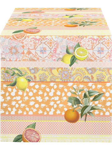 APELT Baumwollmischung Tischläufer Season in orange