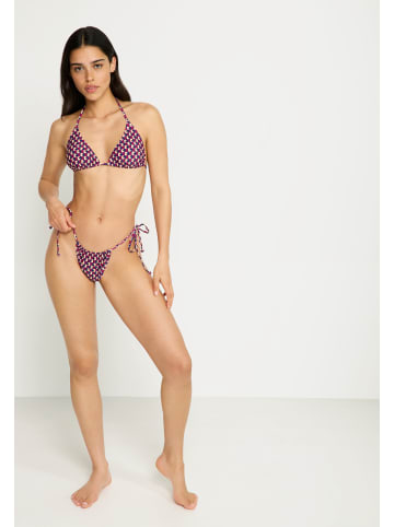 LSCN BY LASCANA Triangel-Bikini in bordeaux bedruckt