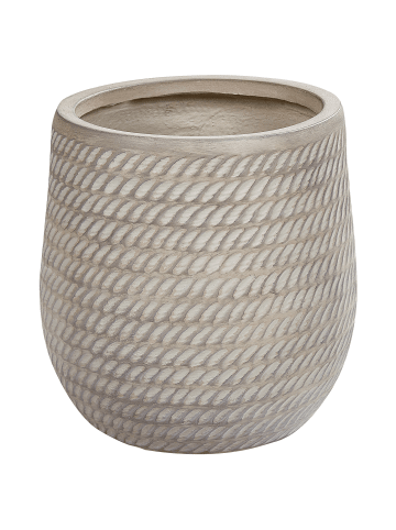 Beliani Outdoor Blumentopf LIVADIA in Beige - (W) 27 x (H) 32 x (L) 27 cm