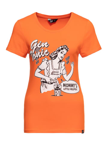 Queen Kerosin Queen Kerosin Classic T-Shirt Gin Tonic in orange