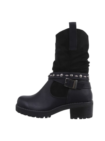 Ital-Design Stiefelette in Schwarz