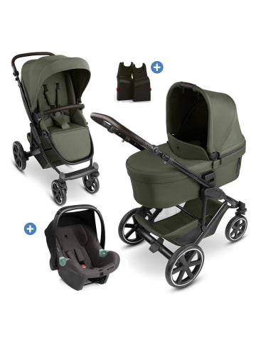 ABC-Design 3in1 Kombi-Kinderwagen-Set Sierra All in in green