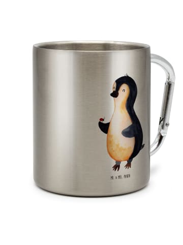 Mr. & Mrs. Panda Tasse Pinguin Marienkäfer ohne Spruch in Silber