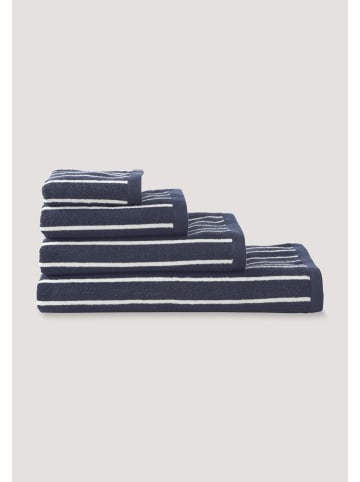 Hessnatur Frottier-Handtuch in tintenblau