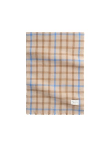 Marc O'Polo Karierter Wollschal in Light Beige