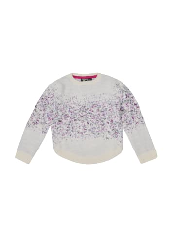 KOROSHI Weicher Jacquard-Strickjersey für Mädchen in weiß