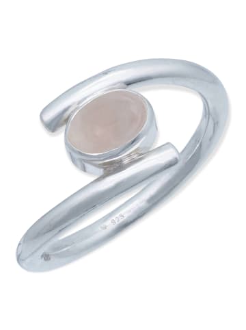 mantraroma 925er Silber - Ringe mit Rosenquarz