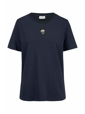 Hessnatur Hessnatur Print T-Shirt Relaxed aus reiner Bio-Baumwolle in marine