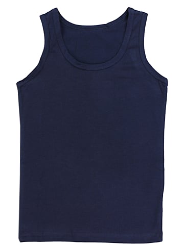TupTam Kinder Jungen Unterhemd Ärmellos 5er Pack in schwarz/blau