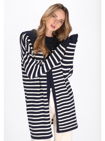 DreiMaster Women Cardigan in navy offwhite