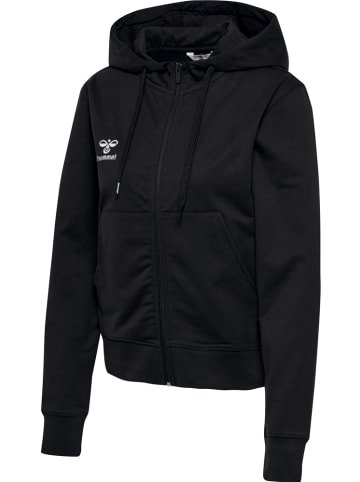 Hummel Trainingsjacke "Hmlgo 2.0 Zip Hoodie Woman" in Schwarz