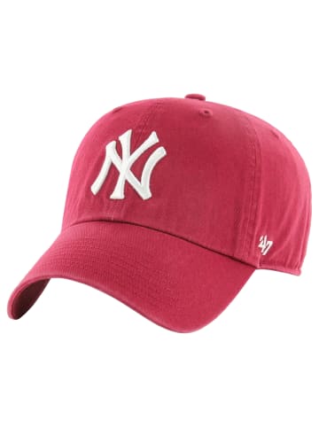47 Brand 47 Brand New York Yankees Clean Up Cap in Dunkelrot