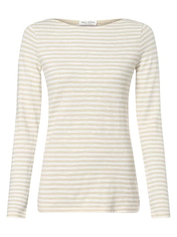 Marc O'Polo Langarmshirt in sand weiß