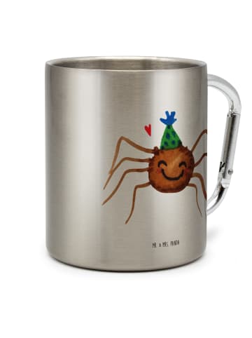 Mr. & Mrs. Panda Thermobecher Spinne Agathe Party ohne Spruch in Silber