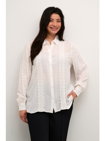 KAFFE curve Langarm - Hemd KCsabrine Regular fit in Chalk