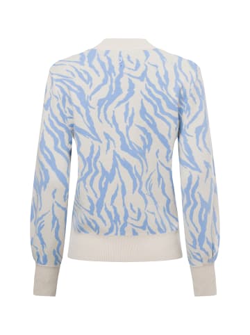 comma Pullover in beige hellblau - 0001