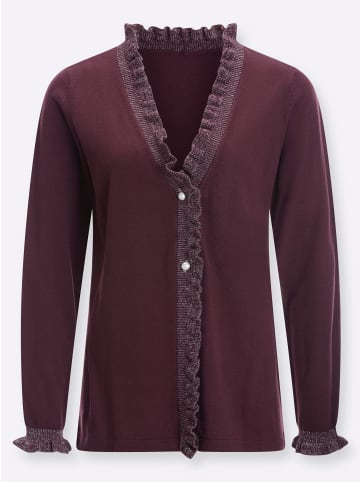 Sieh an! Strickjacke in burgund