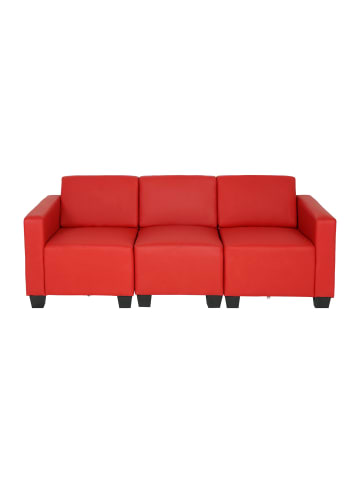 MCW Modular 3-Sitzer Sofa Moncalieri, Rot