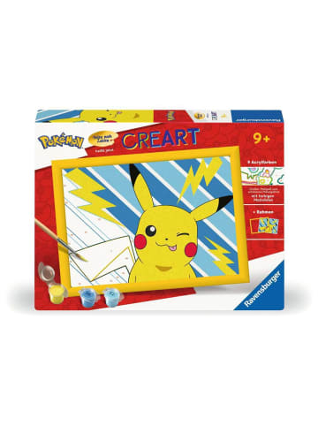 Ravensburger Ravensburger CreArt, Malen nach Zahlen Kinder Pokémon - Freches Pikachu in bunt