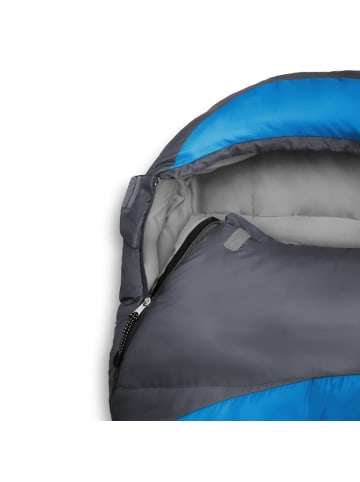 Where Tomorrow Camping Schlafsack Mumienschlafsack mit Tasche - 230x80x55 cm Blau