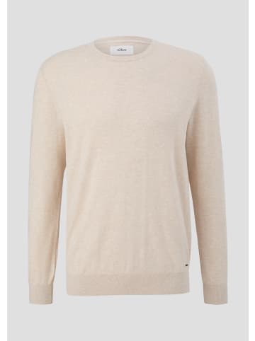 s.Oliver BLACK LABEL Strickpullover langarm in Beige